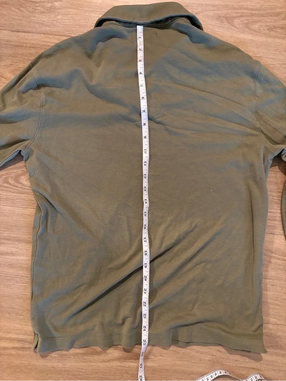Banana Republic Green Long Sleeve Polo